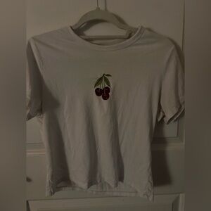 Abercrombie & Fitch White Graphic Tee